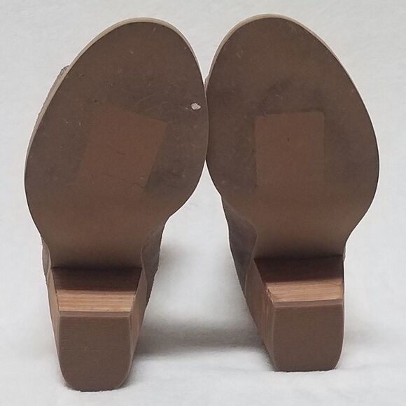 ANTHROPOLOGIE Susina Carina Suede Open Toe Bootie - Picture 13 of 16